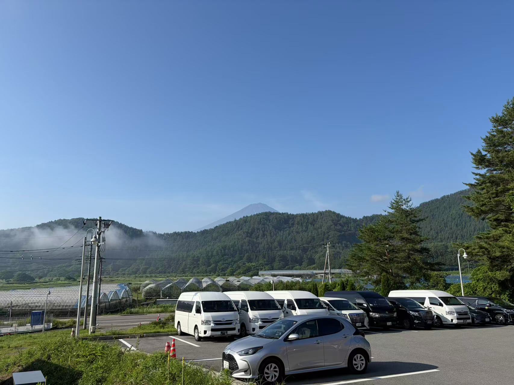 酒店门口拍的，真是富士望！