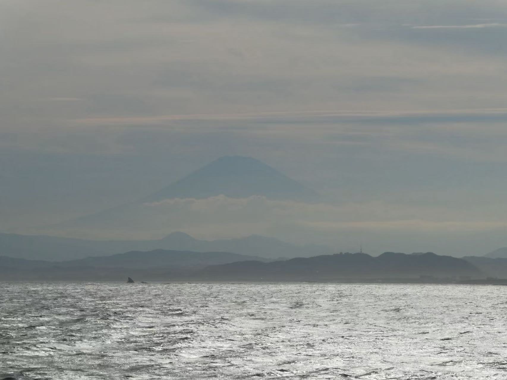 居然又看到了富士山！
